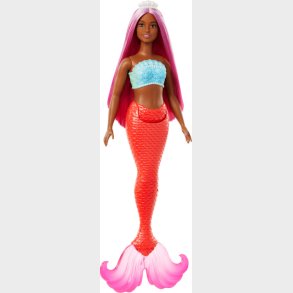 Barbie - Havfrue Dukke - Coral Og Lyserd