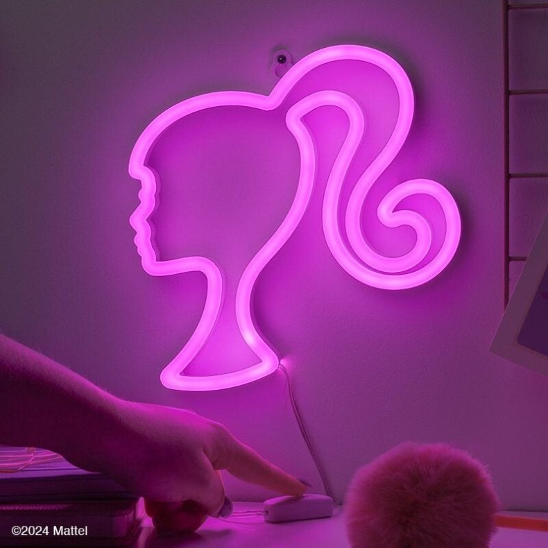 Barbie Lampe Til Vg - Led Neon - Pink