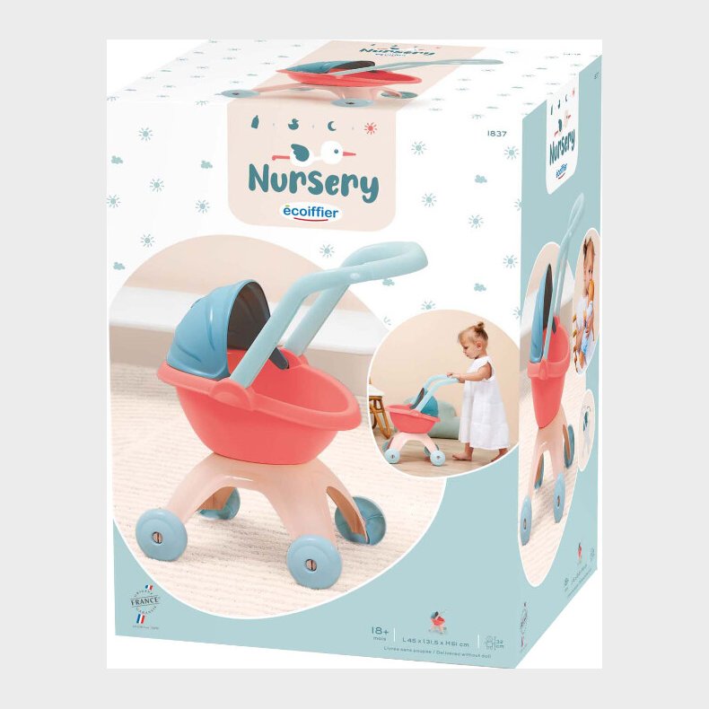 Barnevogn Til Dukke - Ecoiffier Nursery