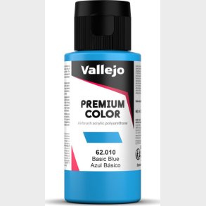 Vallejo - Premium Airbrush Maling - Basic Blue 60 Ml