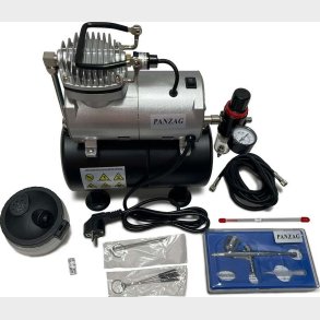 Basic Value Set 7 Parts, Compressor/airbrush/acc. - Panzag