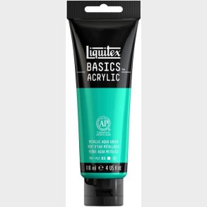 Liquitex - Basics Acrylic - Akrylmaling - Metallic Aqua Green 118 Ml