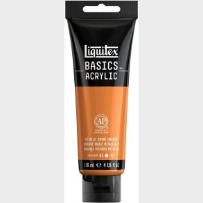 Liquitex - Basics Acrylic - Akrylmaling - Metallic Burnt Orange 118 Ml
