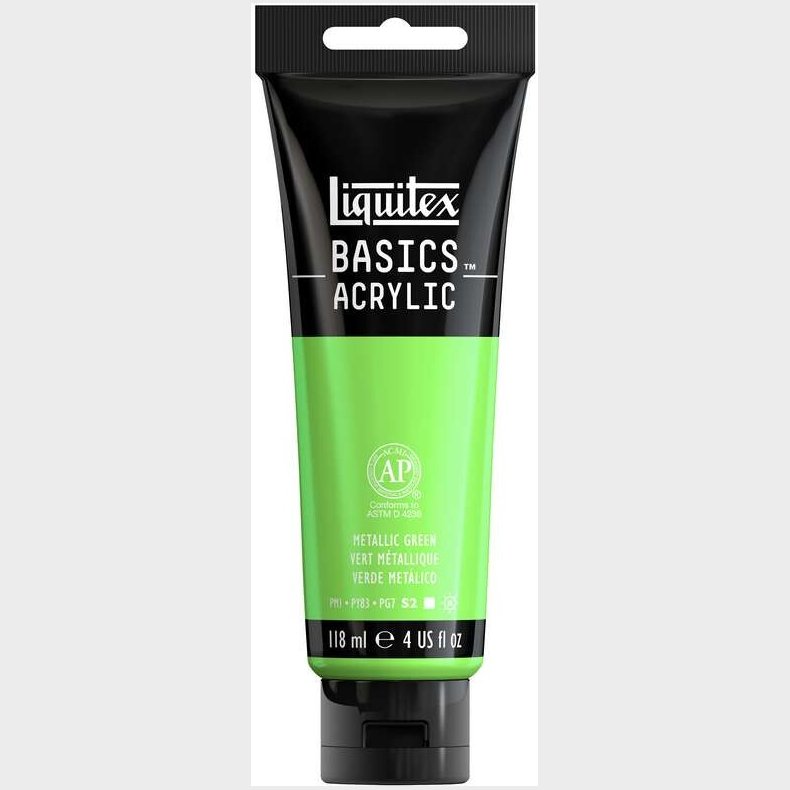 Liquitex - Basics Acrylic - Akrylmaling - Metallic Green 118 Ml