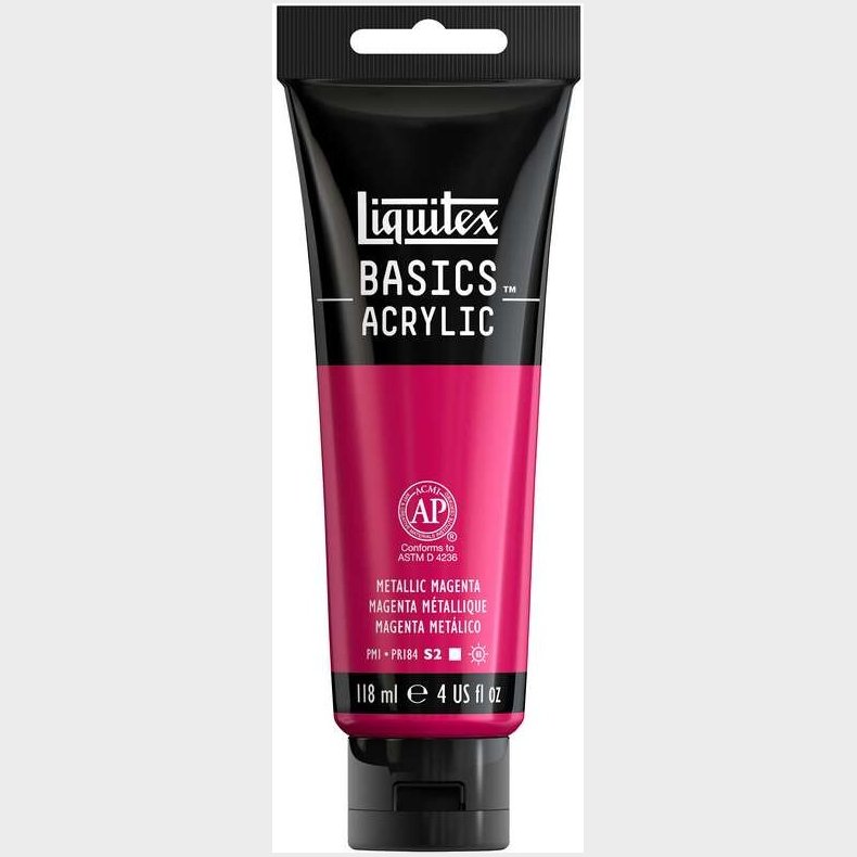 Liquitex - Basics Acrylic - Akrylmaling - Metallic Magenta 118 Ml