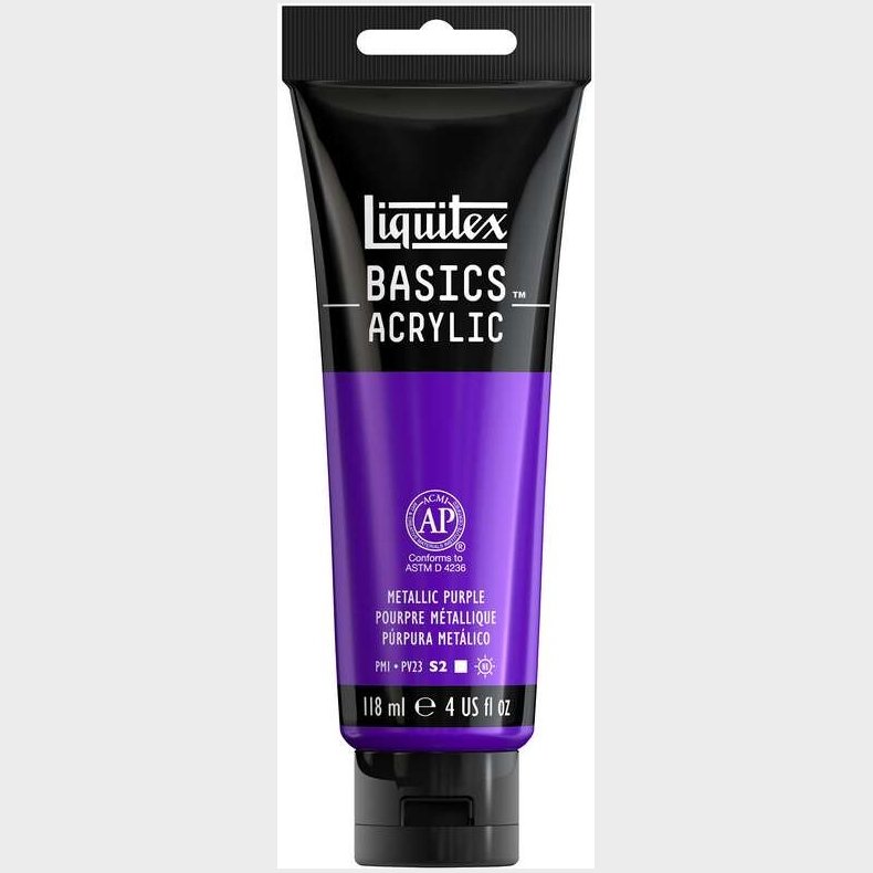 Liquitex - Basics Acrylic - Akrylmaling - Metallic Purple 118 Ml