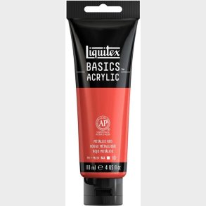 Liquitex - Basics Acrylic - Akrylmaling - Metallic Red 118 Ml