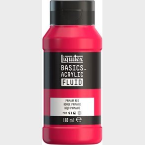 Liquitex - Basics Fluid Akrylmaling - Primary Red 118 Ml