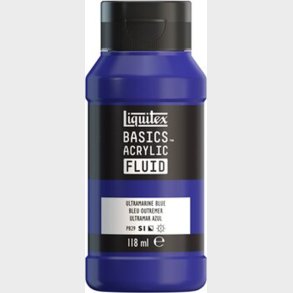 Liquitex - Basics Fluid Akrylmaling - Ultramarine Blue 118 Ml