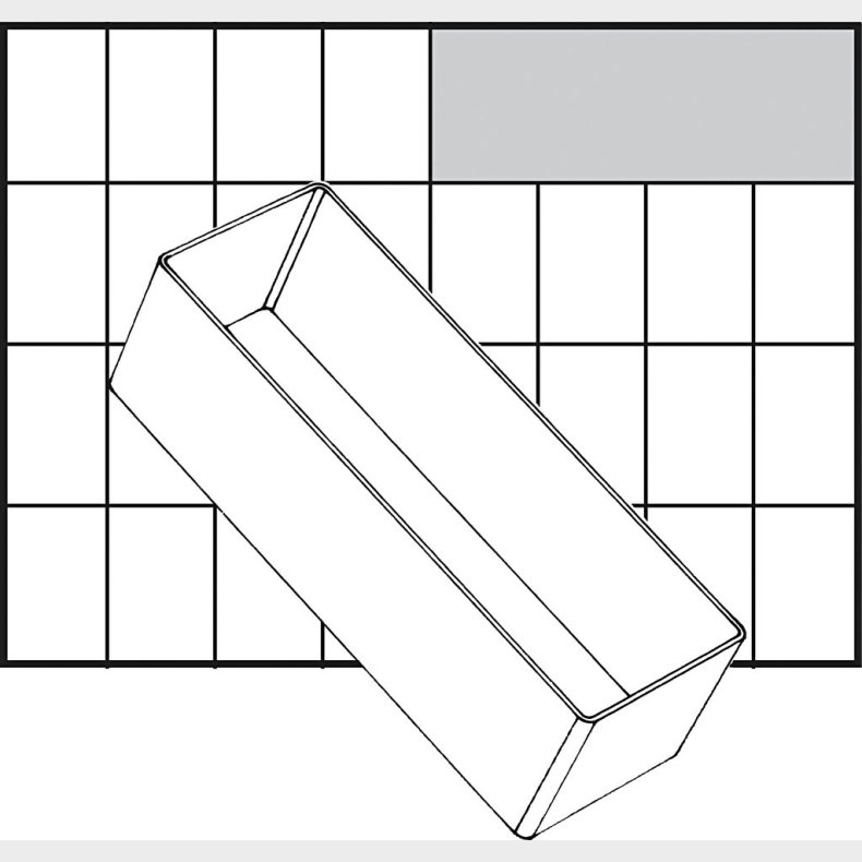 Basisindsats - Nr. A8-2 - H 47 Mm - Str. 157x55 Mm - 1 Stk.