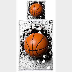 Basketball 3D Sengetj - 100 procent bomuld