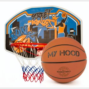 My Hood | Basketballkurv p plade - Inkl. bold
