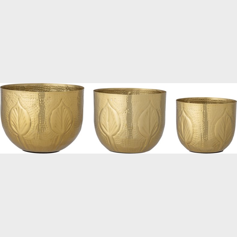 Creative Collection - Bati Urtepotteskjuler - Brass - Jern - 3 Stk