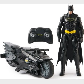 Batman - Stealth Batcycle Rc & 30 Cm Batman