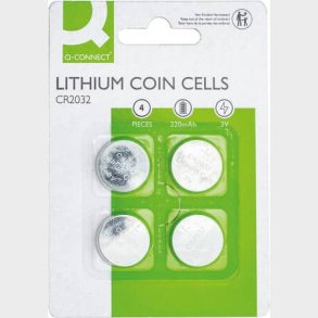 Q Connect - Lithium - Cr2032 Batterier - 4 Stk