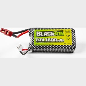 Battery Pack (lipo 7.4v, 1600mah), W/t-plug - 540247 - Blackzon