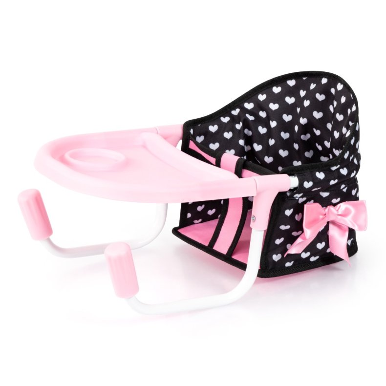 Bayer Design Dukke bordstol med bakke, Pink Hjerter