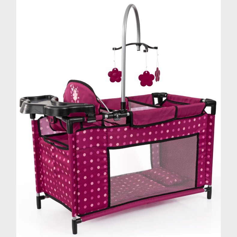 Bayer Design Dukke Multiseng med tilbehr, Pink