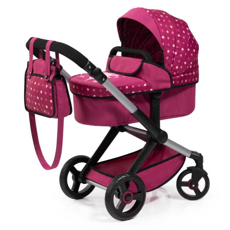 Bayer Design Kombi Dukkevogn XEO, mrk pink