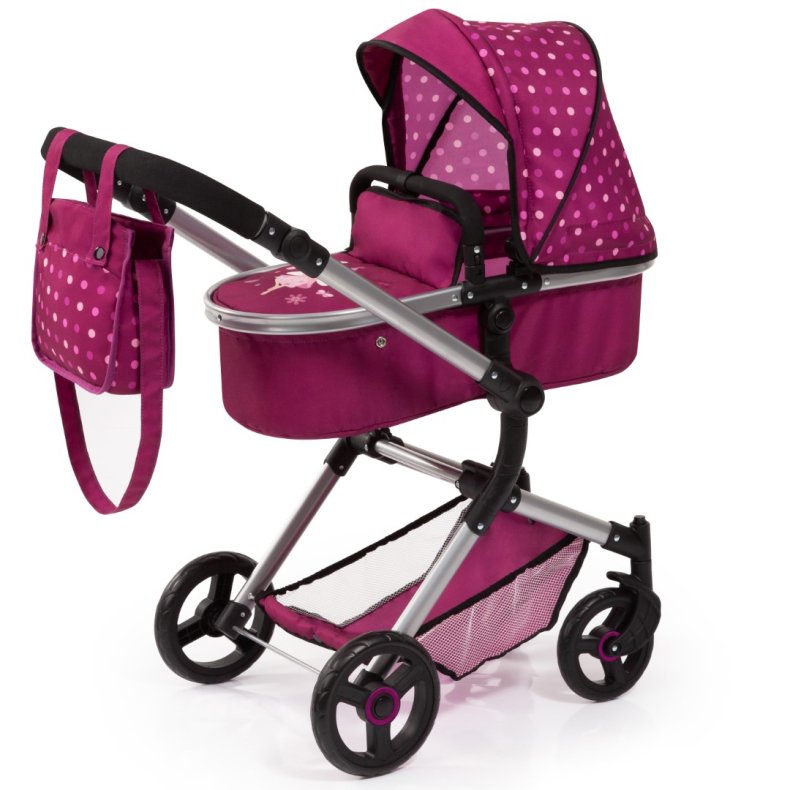 Bayer Design NEO VARIO Kombi Dukkevogn , Mrk pink