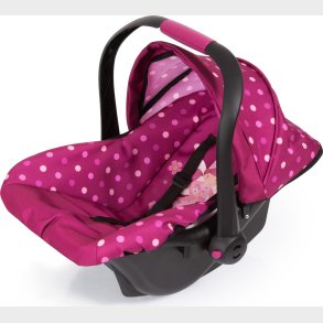 Bayer - Dukke Autostol Med Kaleche - Pink