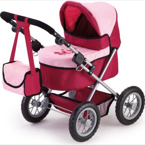 Bayer - Dukkevogn - Trendy Dukke Barnevogn - R�d Pink