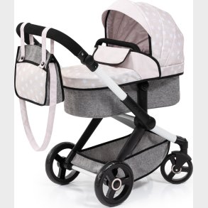 Bayer - Dukkevogn Med Drejehjul Og Taske - Xeo Stars - Gr�