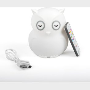 Bbl�v - Natlampe Ugle - Touch Og Fjernbetjening