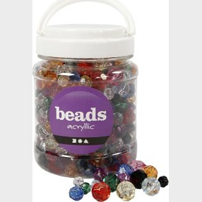 Beads Facetperler - 10-16mm - 440 Stk.