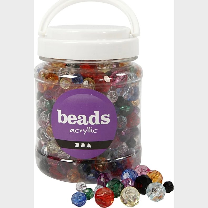 Beads Facetperler - 10-16mm - 440 Stk.