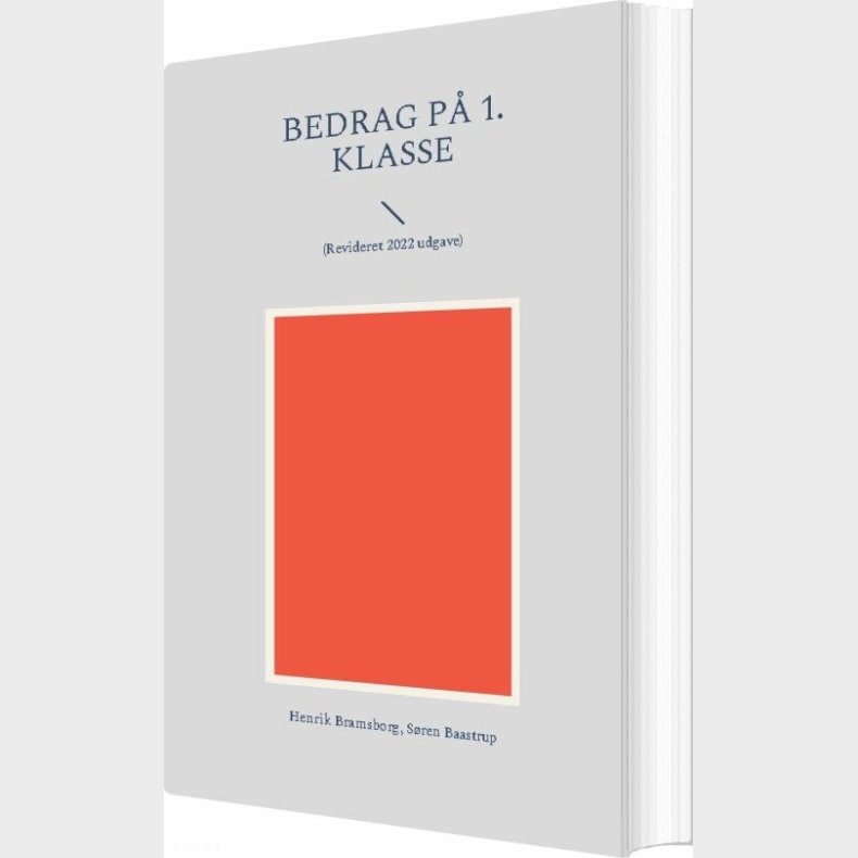 Bedrag P� 1. Klasse - S�ren Baastrup - Bog