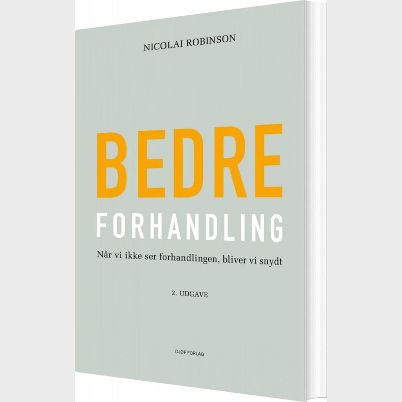 Bedre Forhandling - Nicolai Robinson - Bog