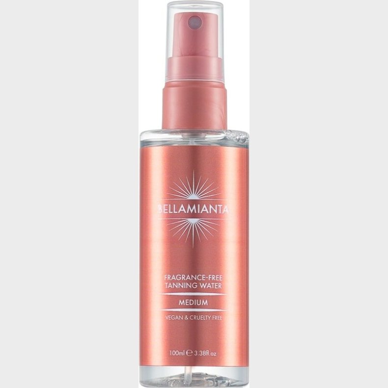 Bellamianta - Fragrance Free Tanning Water Medium 100 Ml - Selvbruner