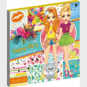 Besties Design Pad 25 X 25 Cm - Happy Vibes - Bog