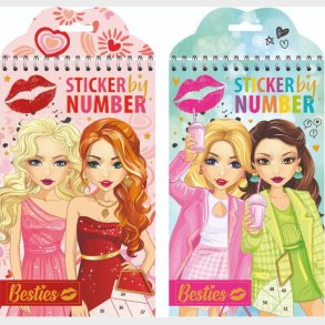 Besties Sticker By Number 12 Ark + 6 Ark