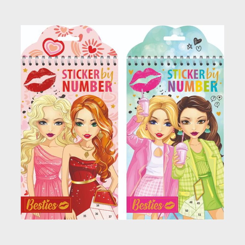 Besties Sticker By Number 12 Ark + 6 Ark