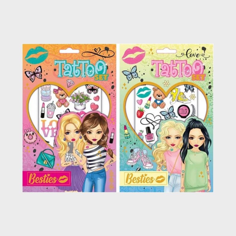 Besties Tattoo Set - 2 Ark 20 X 13 Cm