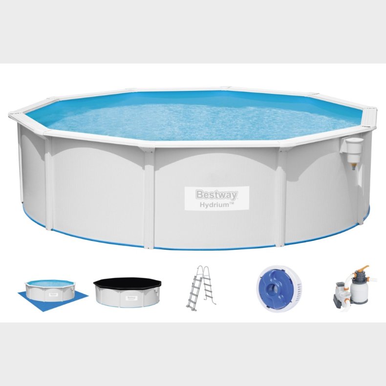 Bestway Hydrium 460 x 120 cm stl pool m/sandfilter, stige mv