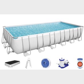 Bestway  Power Steel Rektangulr Pool 732 x 366 x 132 cm
