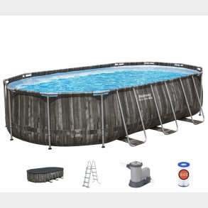 Bestway  Steel Pro MAX 610 x 366 x 122 cm Oval Pool m/pumpe,stige