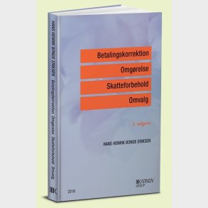 Betalingskorrektion, Omg�relse, Skatteforbehold, Omvalg - Hans Henrik Bonde Eriksen - Bog