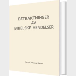 Betraktninger Av Bibelske Hendelser - S�ren Gr�nborg Hansen - Bog