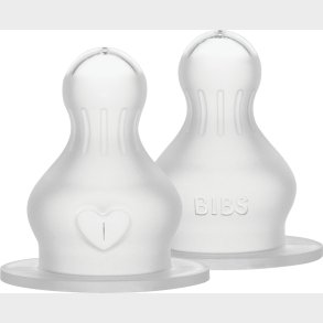 Bibs - Baby Bottle Nipple Round Silicone - Fast Flow - 2 Pack