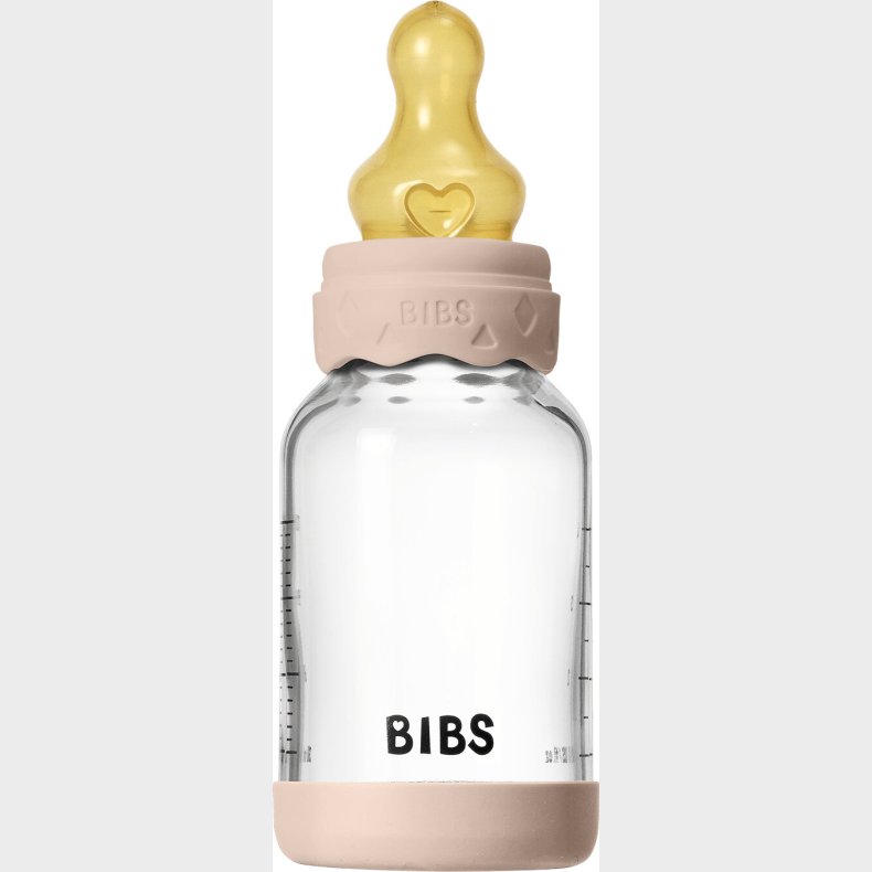 Bibs - Glass Boheme Baby Bottle Round Latex - Blush - 120 Ml