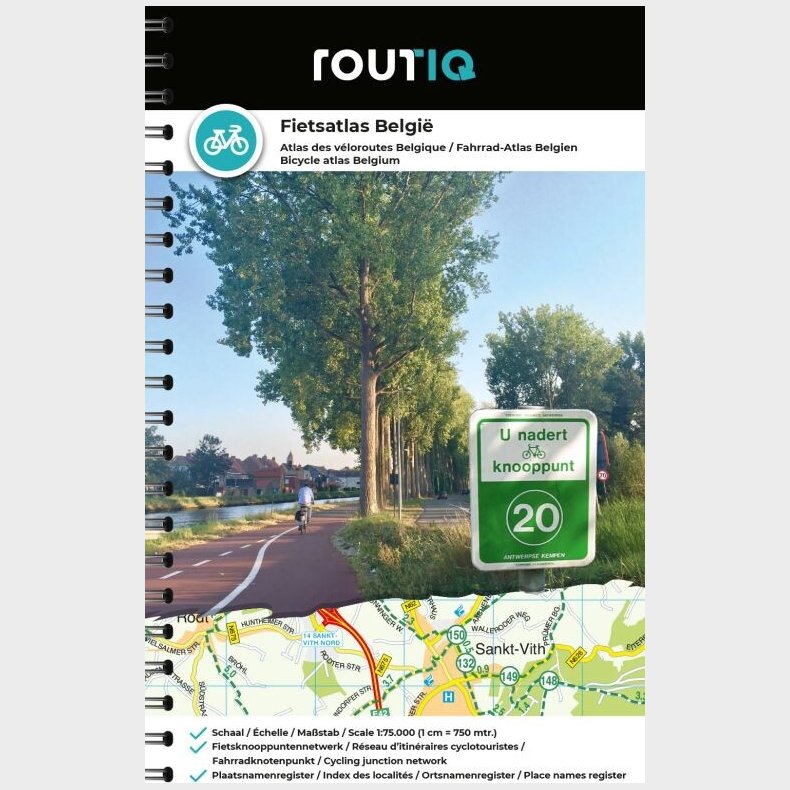 Bicycle Atlas Belgium - English book