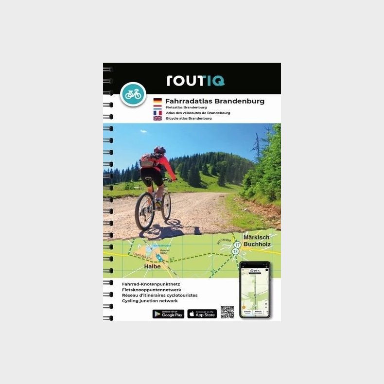 Bicycle Atlas Brandenburg - English book