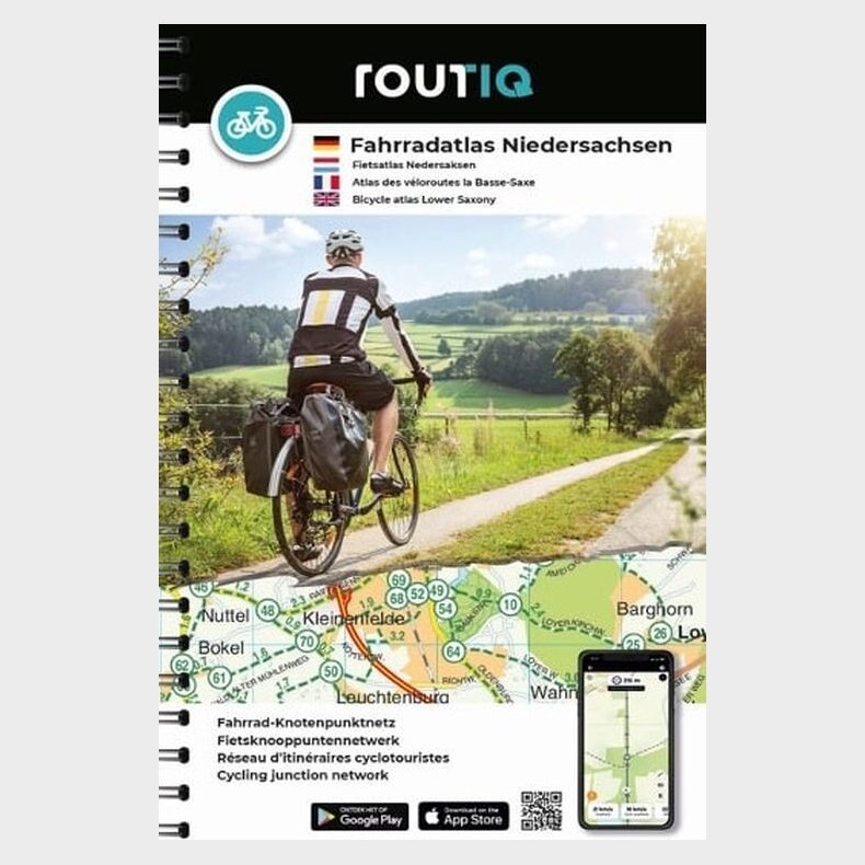 Bicycle Atlas Lower Saxony - Niedersachsen - English book