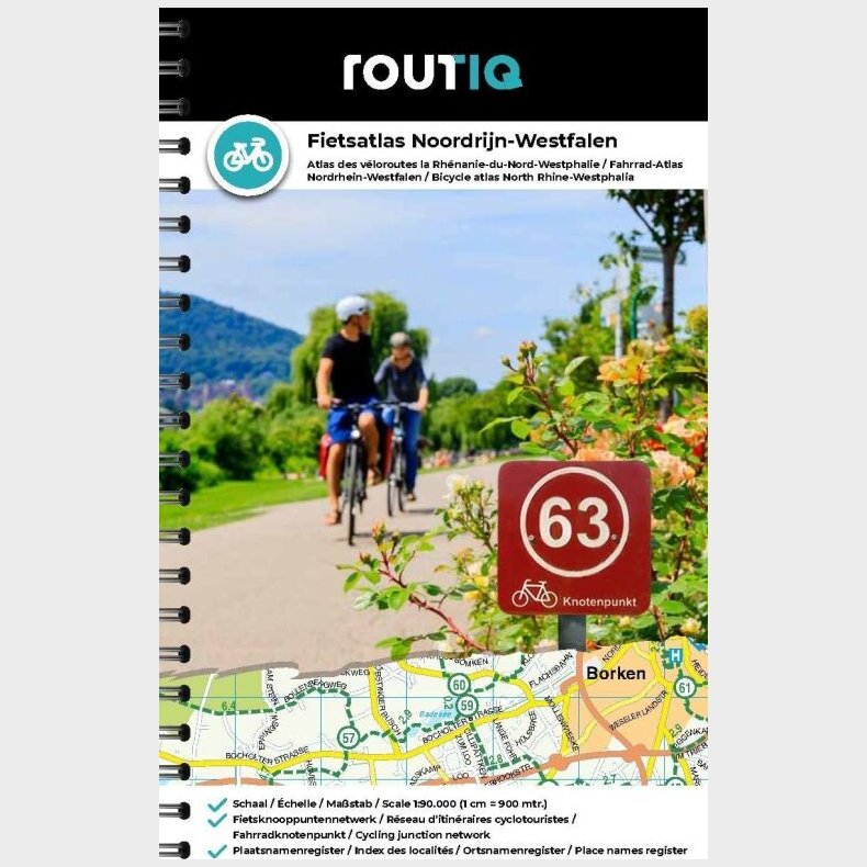 Bicycle Atlas North Rhine-westphalia - English book