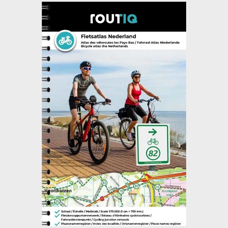 Bicycle Atlas Of The Nederlands - English book