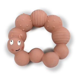 Filibabba | Bidedyr i 100% naturgummi - Larven Lily